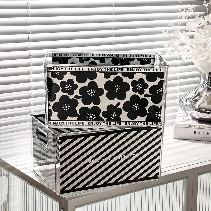Face Mask Storage Box - โต๊ะกล่องเก็บเครื่องสําอางผลิตภัณฑ์ดูแลผิว Face Mask Sundries ขนมตะกร้าเก็บพลาสติก Organizer