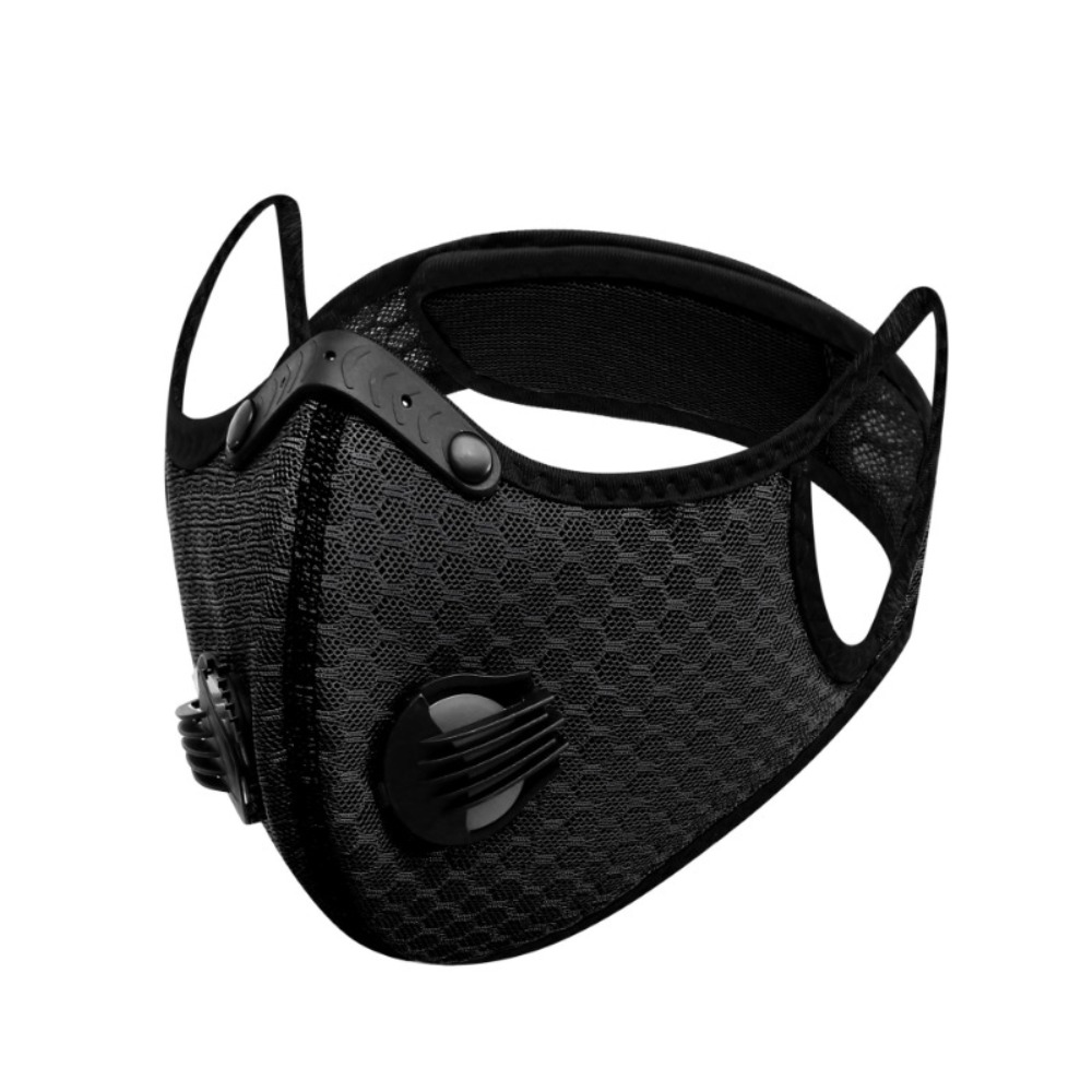 Anti Pollution Mask - หน้ากากกันฝุ่นตามหลักสรีรศาสตร์ที่ระบายอากาศได้ หน้ากากป้องกันฝุ่นแบบปรับได้ หน้ากากป้องกันฝุ่นแบบใช้ซ้ำได้ ตัวหนีบจมูก ตัวกรองคาร์บอนแบบแอคทีฟ งานไม้