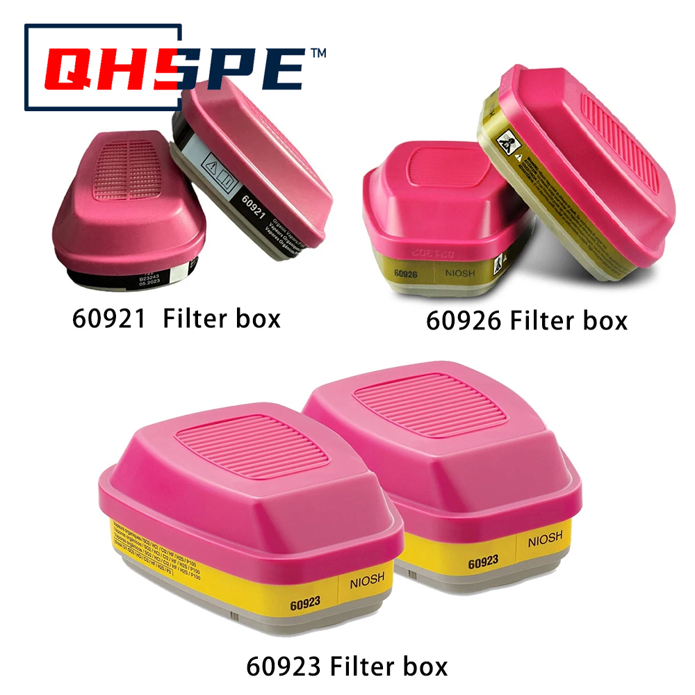 Face Mask Storage Box - ตลับกรองก๊าซ/ไอระเหยหลายชนิด P100 สำหรับหน้ากากป้องกันก๊าซ ไส้กรองไอระเหยอินทรีย์ 60926 60923