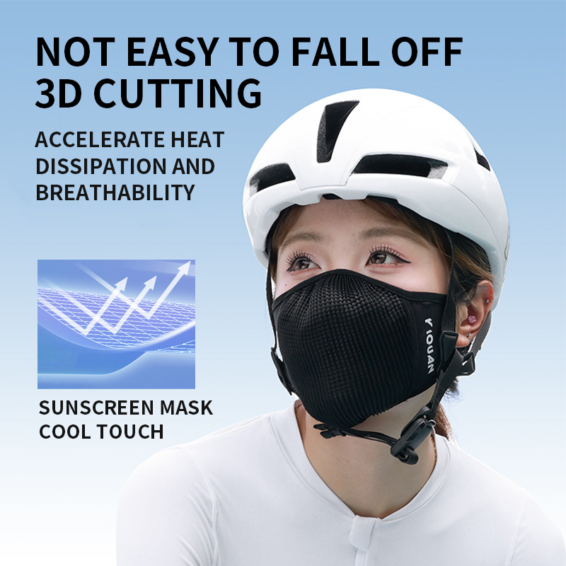 Anti Pollution Mask - YIQUAN หน้ากากปั่นจักรยานกีฬา - ตาข่ายระบายอากาศคู่ น้ําหนักเบา 9