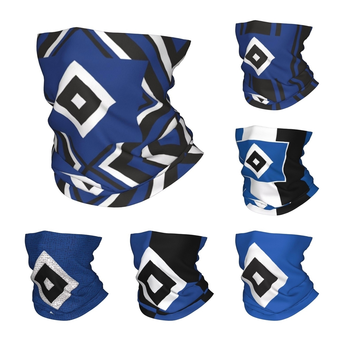 Neck Gaiter Face Cover - บลูไดมอนด์ เอชวีเอส ซอคเกอร์ แบนดาน่าผ้าคลุมคอพิมพ์ลายแฮมเบอร์เกอร์ เอสวี บุนเดสลีกาส์ผ้าพันคออเนกประสงค์หน้ากากปิดปากสำหรับวิ่งสำหรับผู้ใหญ่