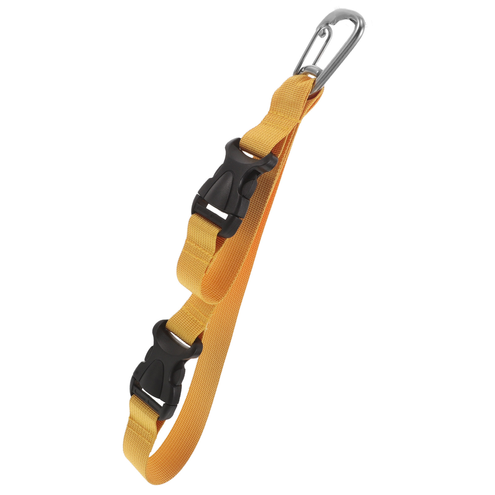Mask Lanyard Adjustable - สายรัดยึดฟินดำน้ำ สีเหลือง คลิปเกรดมารีน สายยางยืดปรับได้ สายรัดยึดฟินดำน้ำ ที่ยึดหน้ากากดำน้ำอย่างมั่นคง