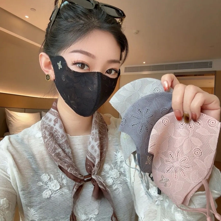 หน้ากากป้องกันดวงตาแบบลูกไม้ - - Cloth Face Mask Washable บทวิจารณ์และราคา