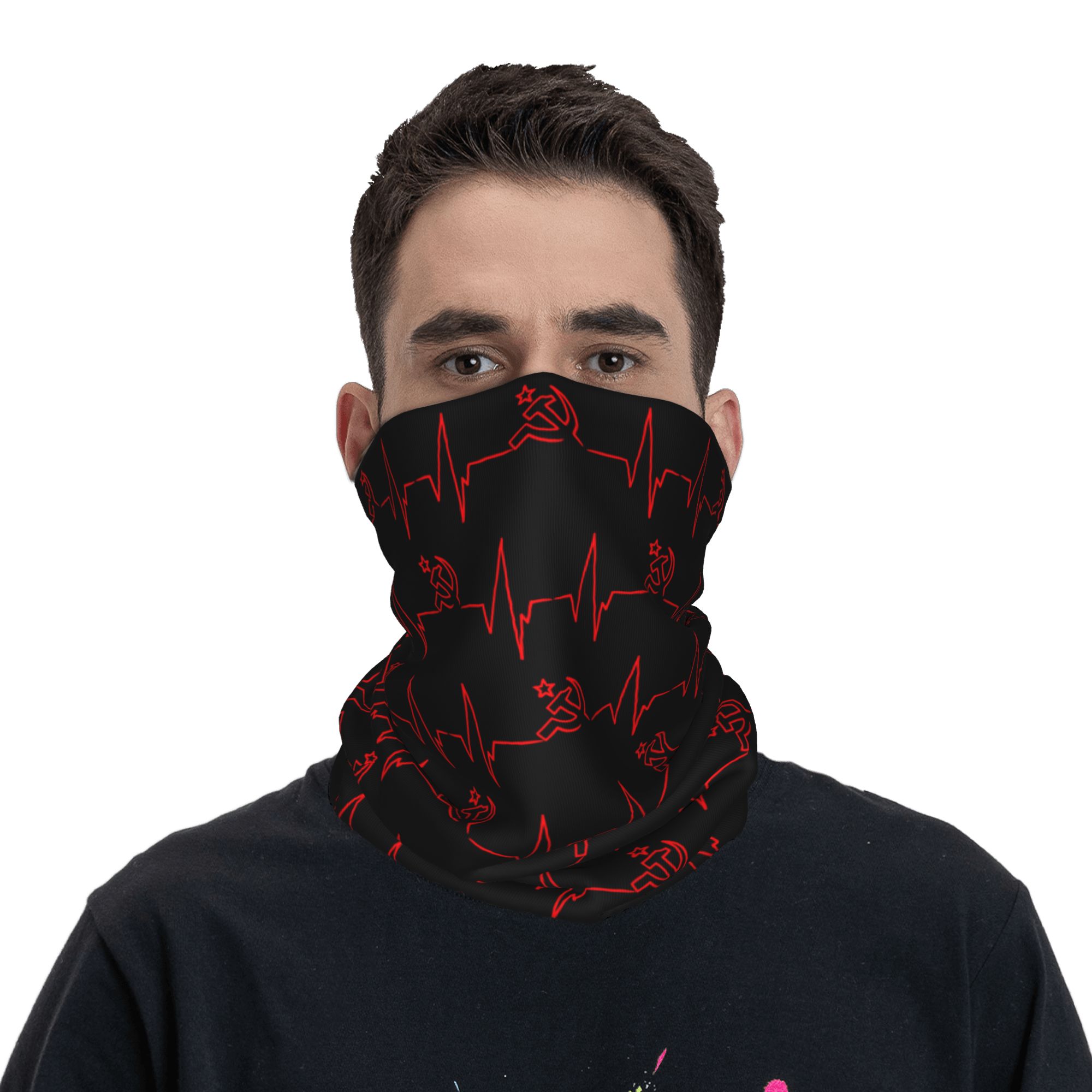 ผ้าพันคอคลุมหน้าลายธงชาติรัสเซ - Neck Gaiter Face Cover บทวิจารณ์และราคา