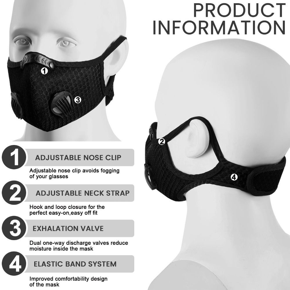หน้ากากกันฝุ่นตามหลักสรีรศาสตร - Anti Pollution Mask บทวิจารณ์และราคา