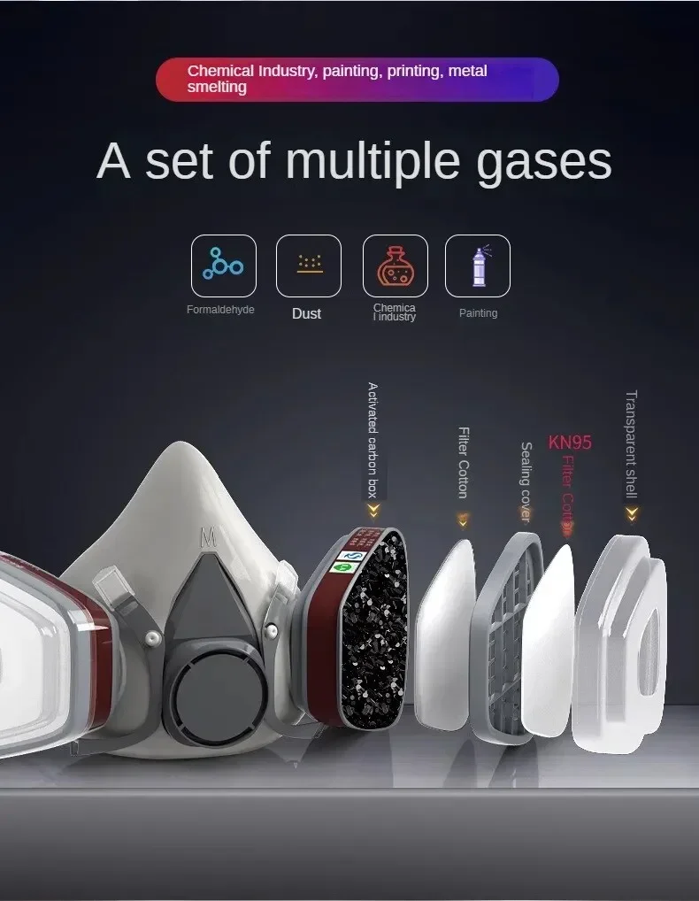 Original 6200 Respirator หน้าก - Dust Mask Construction บทวิจารณ์และราคา