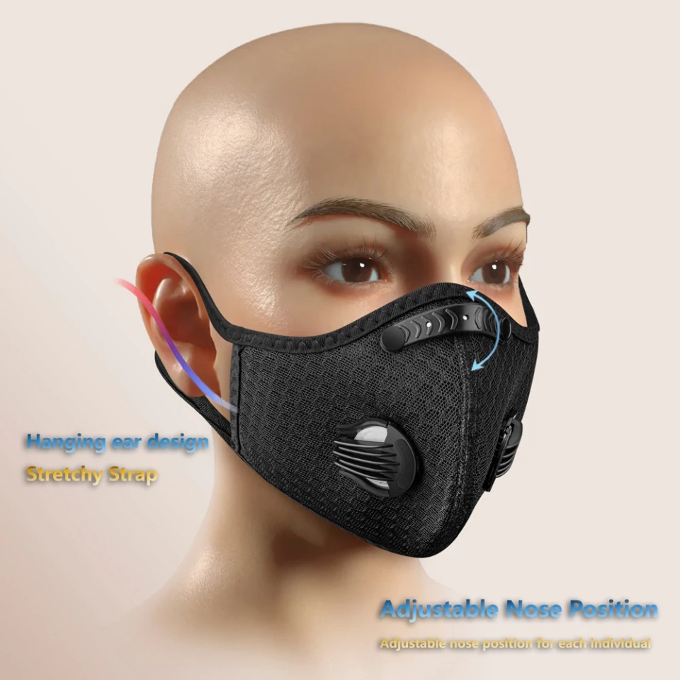 1PCS หน้ากากปั่นจักรยานพร้อมหน - Anti Pollution Mask บทวิจารณ์และราคา