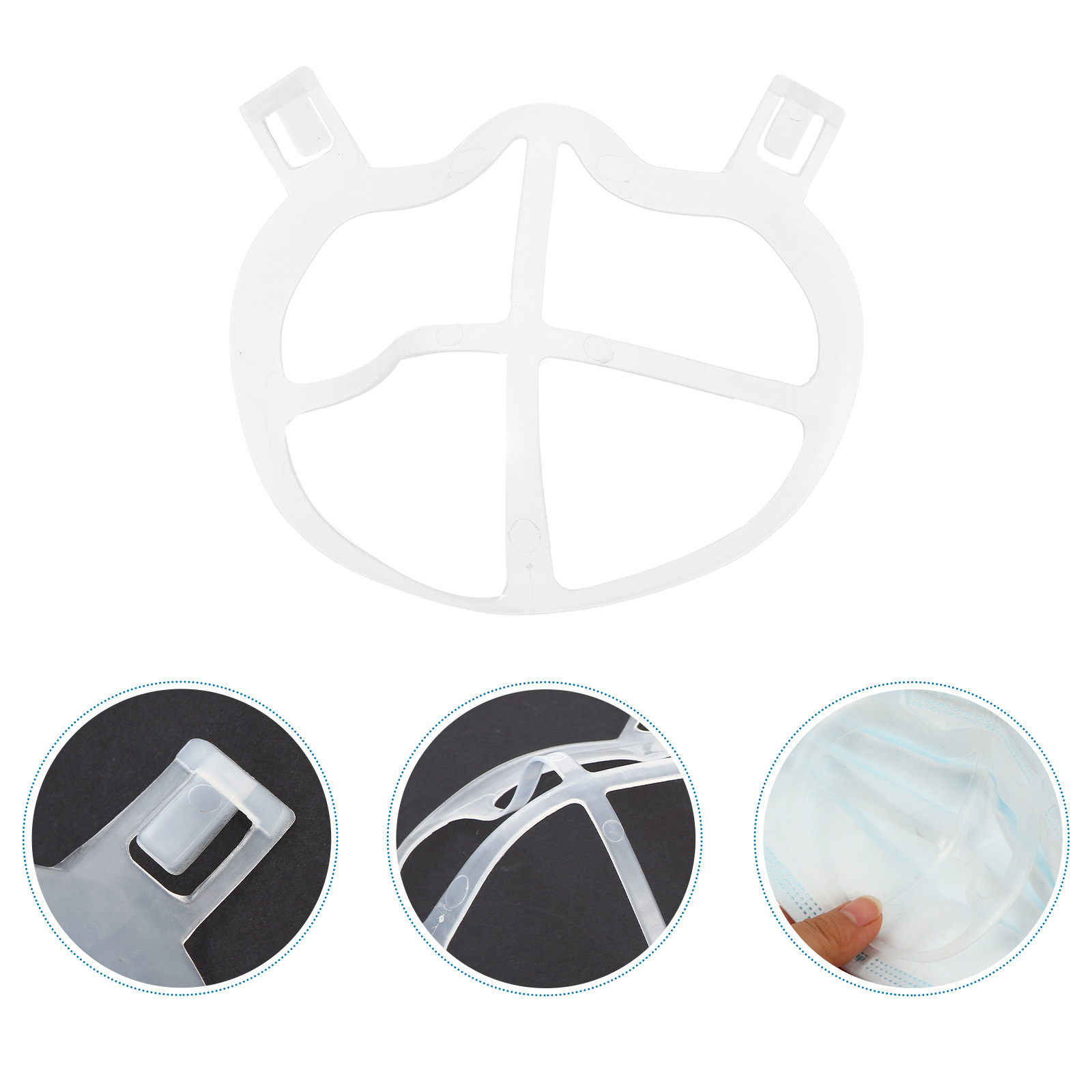 10 ชิ้น โครงซิลิโคนบางสำหรับหน - Silicone Mask Bracket บทวิจารณ์และราคา