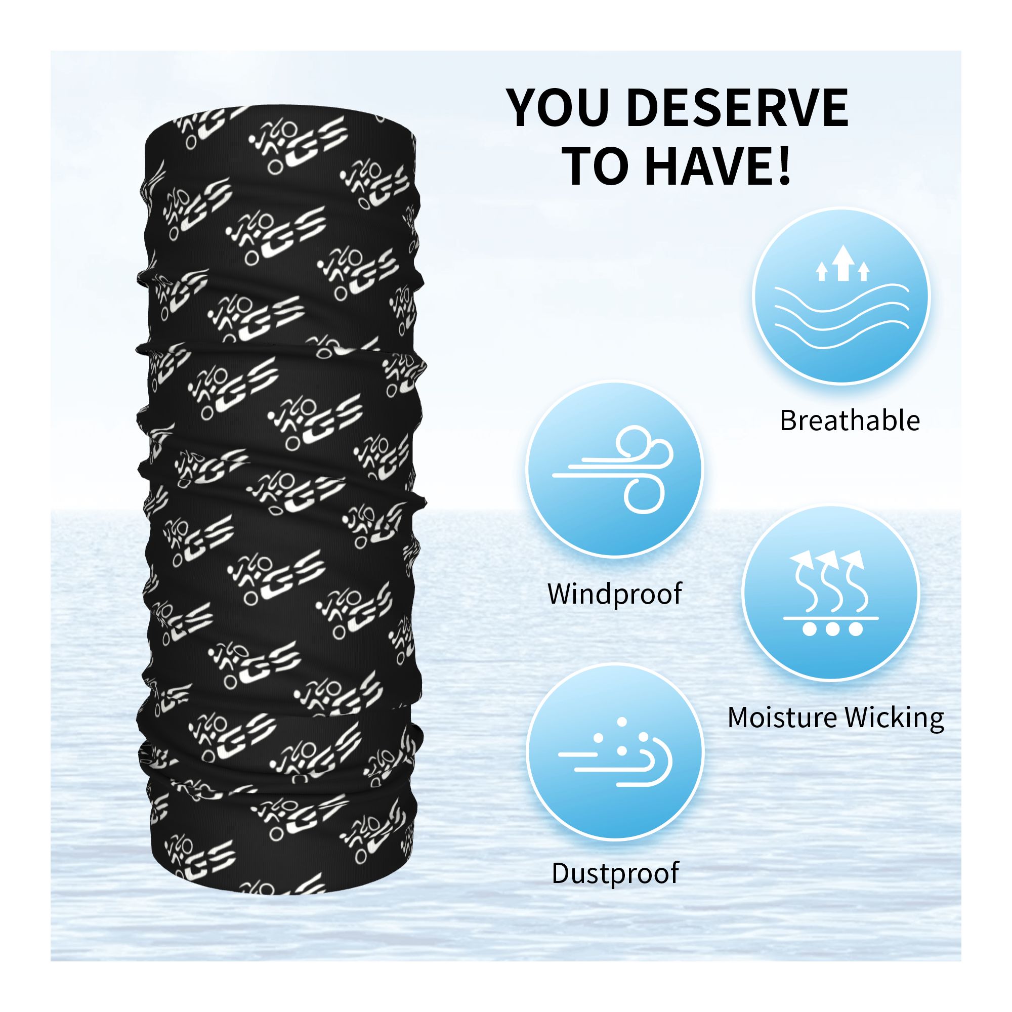 ผ้าพันคอแบบกำหนดเอง GS Moto Ba - Neck Gaiter Face Cover บทวิจารณ์และราคา