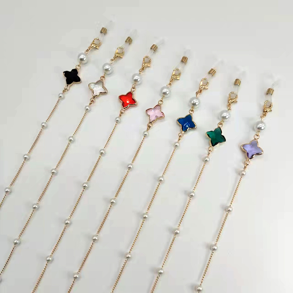 ผู้หญิงแว่นตาโซ่ลูกปัดพลาสติกห - Mask Chain Holder บทวิจารณ์และราคา