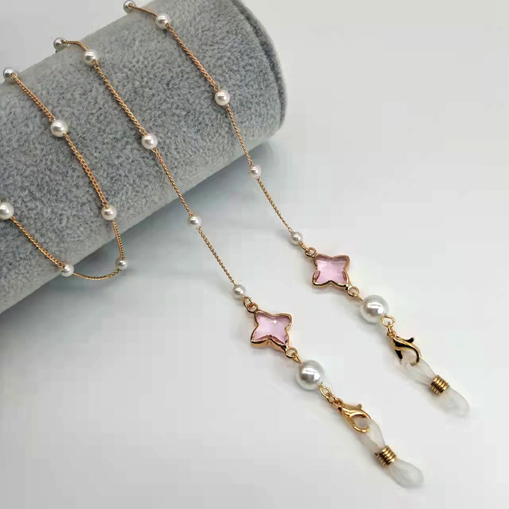ผู้หญิงแว่นตาโซ่ลูกปัดพลาสติกห - Mask Chain Holder บทวิจารณ์และราคา