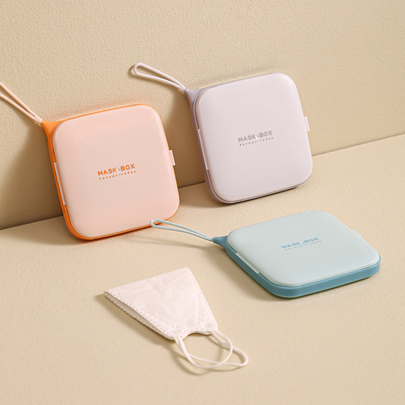 1PC หน้ากากเก็บกระเป๋าป้องกันฝ - Face Mask Storage Box บทวิจารณ์และราคา