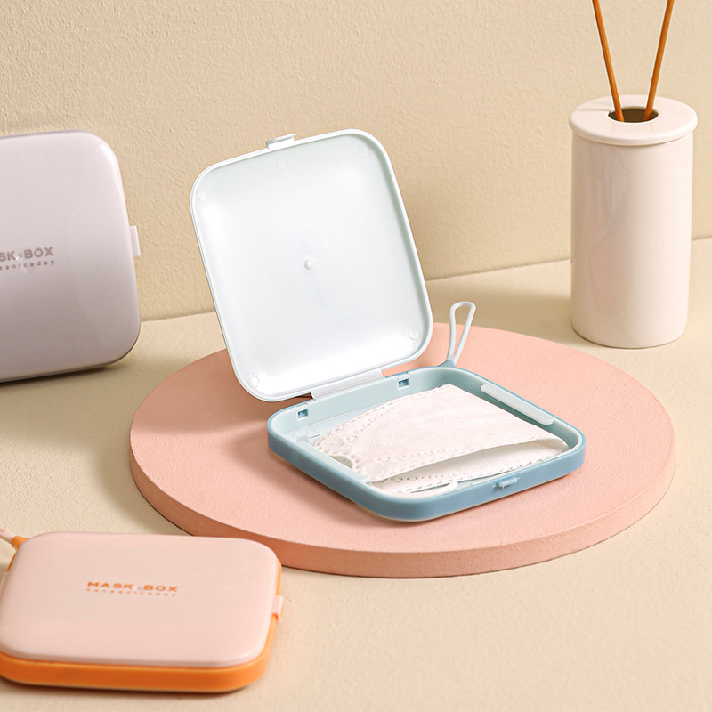 1PC หน้ากากเก็บกระเป๋าป้องกันฝ - Face Mask Storage Box บทวิจารณ์และราคา