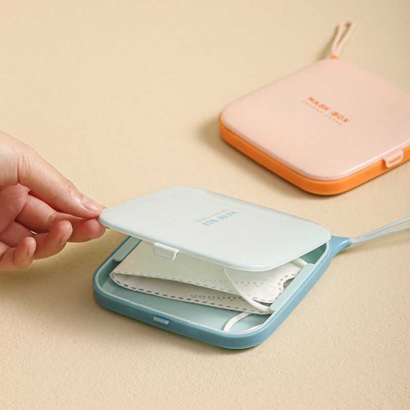 1PC หน้ากากเก็บกระเป๋าป้องกันฝ - Face Mask Storage Box บทวิจารณ์และราคา