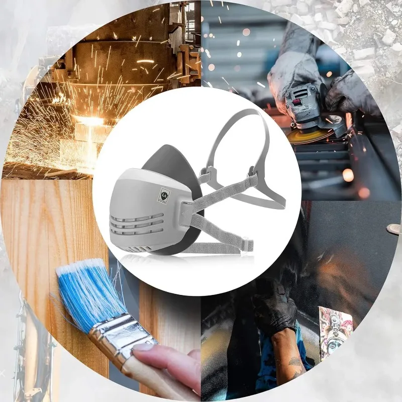 หน้ากากกันฝุ่น + หน้ากากกรองผ้ - Dust Mask Construction บทวิจารณ์และราคา