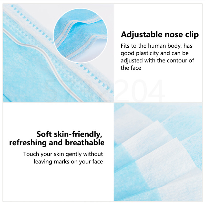 10/50/100/200PCS Disposable Ma - Disposable Mask Blue บทวิจารณ์และราคา