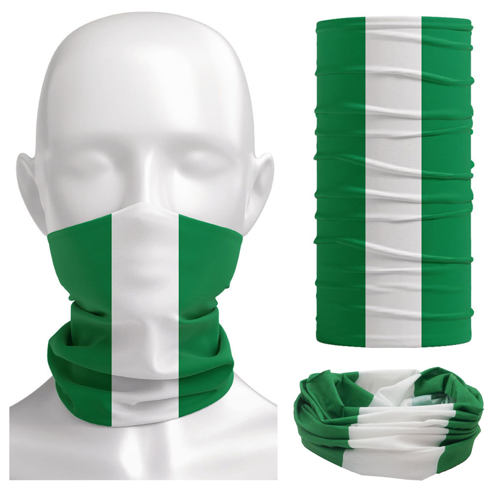 ไนจีเรียธงผ้าพันคอผู้หญิงคอ Ga - Neck Gaiter Face Cover บทวิจารณ์และราคา