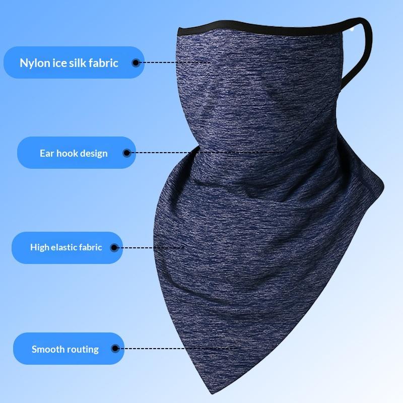 หน้ากากคลุมหน้าผ้าไหมน้ำแข็ง*ผ - Sports Mask Breathable บทวิจารณ์และราคา