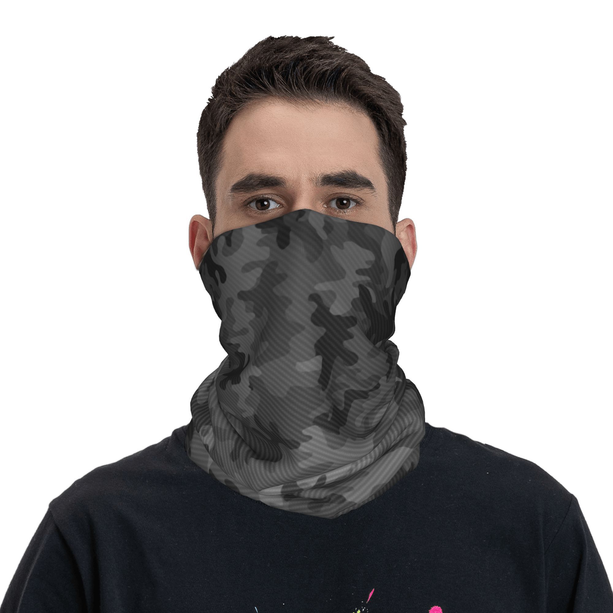 Custom Carbon Camo ผ้าพันคอคอ  - Neck Gaiter Face Cover บทวิจารณ์และราคา