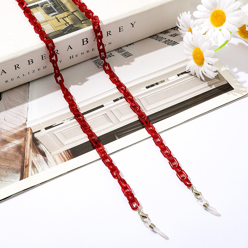 2021แฟชั่นผู้หญิงแว่นตาอะคริลิ - Mask Chain Holder บทวิจารณ์และราคา