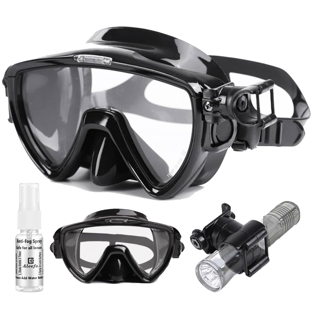หน้ากากดำน้ำพร้อมตัวยึดไฟฉายหน - Silicone Mask Bracket บทวิจารณ์และราคา